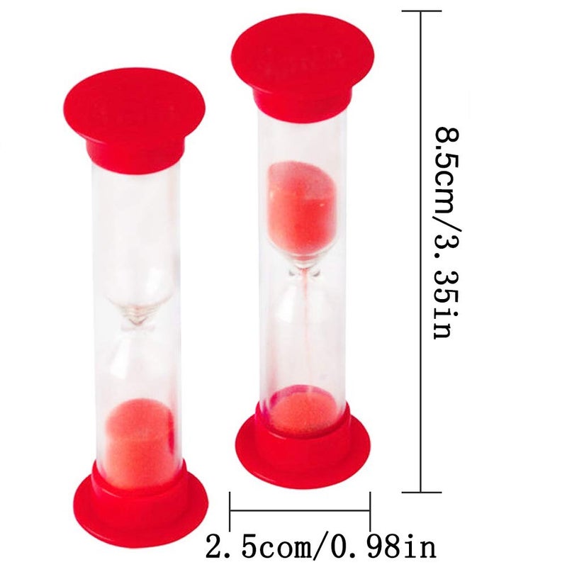 BESSEEK Sand Timer 1 Minute Hourglass Timer Sandglass Clock for Kids Games Classroom Home Office Kitchen Decoration Timers, Thanksgiving, Halloween, Christmas, New Year Party Decorations (Pack of 10) - Image 2